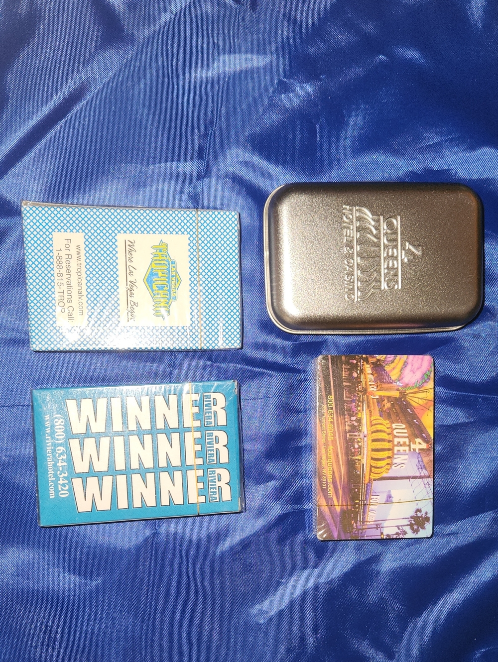 Set Of 3 Las Vegas Playing Cards